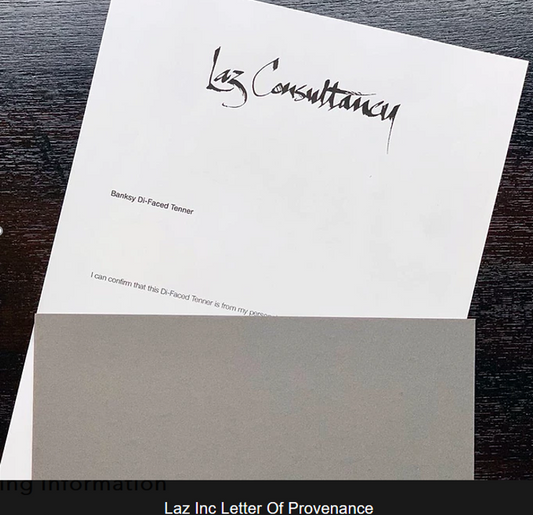 Di-Faced Tenner - Banksy - Collection privée de Steve Lazarides