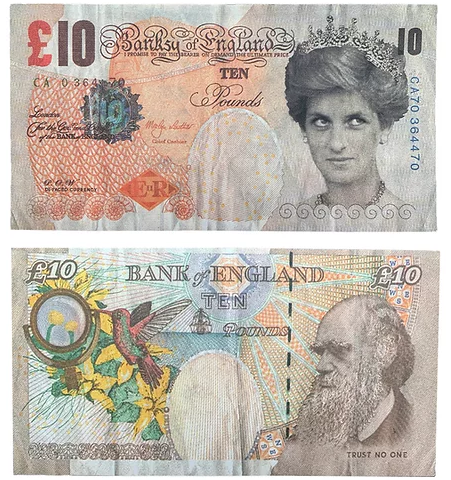 Di-Faced Tenner - Banksy - Collection privée de Steve Lazarides