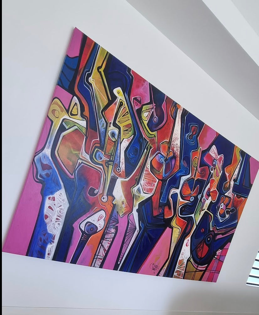 Nacimiento de Flores - Simeon Ganzales - Pièce Unique - XXL