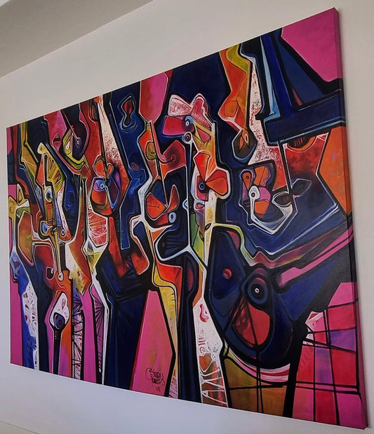 Nacimiento de Flores - Simeon Ganzales - Pièce Unique - XXL